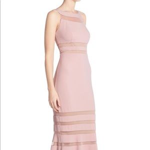 JS COLLECTIONS - Shadow Stripe Knit Mermaid Gown